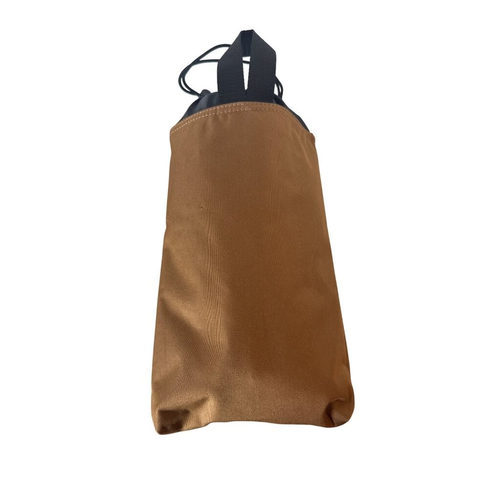 Carhartt Duffel Bag Brown Durable Water-Resistant Nylon Adjustable Strap Packabl - Picture 6 of 10